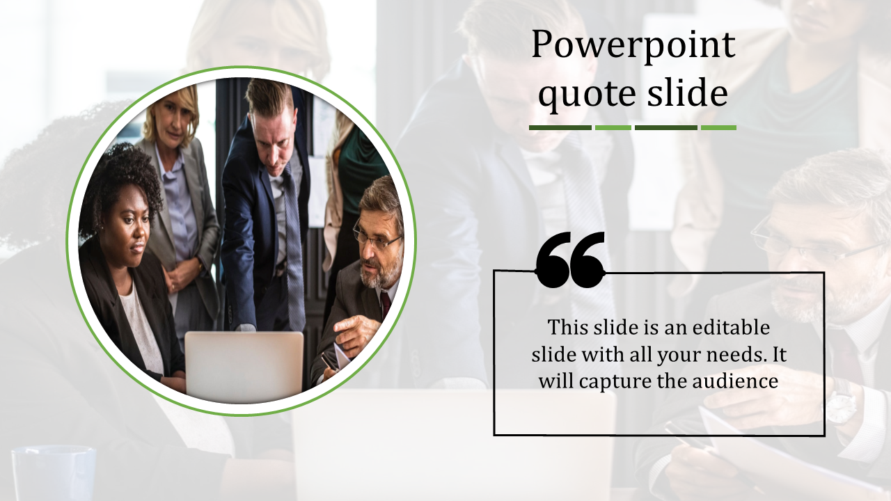 Free - Leave an Everlasting PowerPoint Quote Slide Template Themes